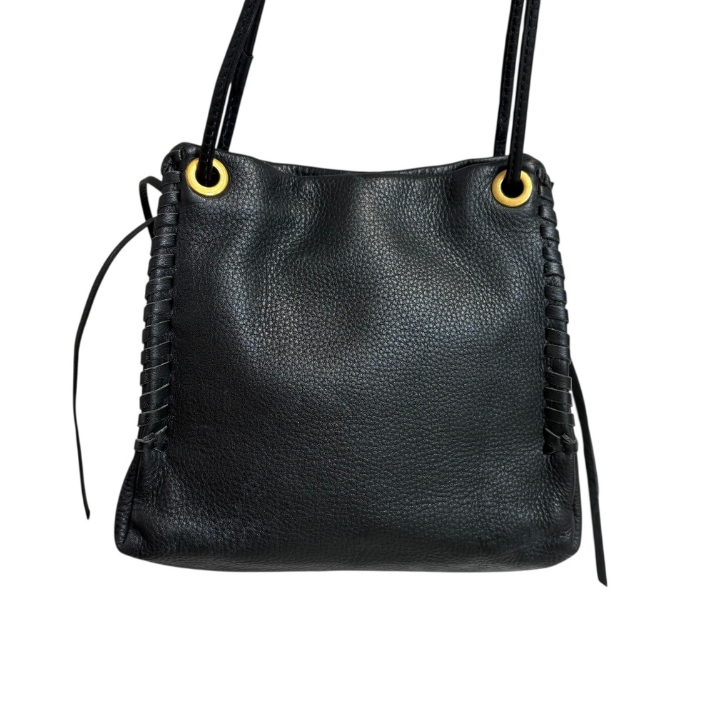 Hobo black leather shoulder and crossbody bag